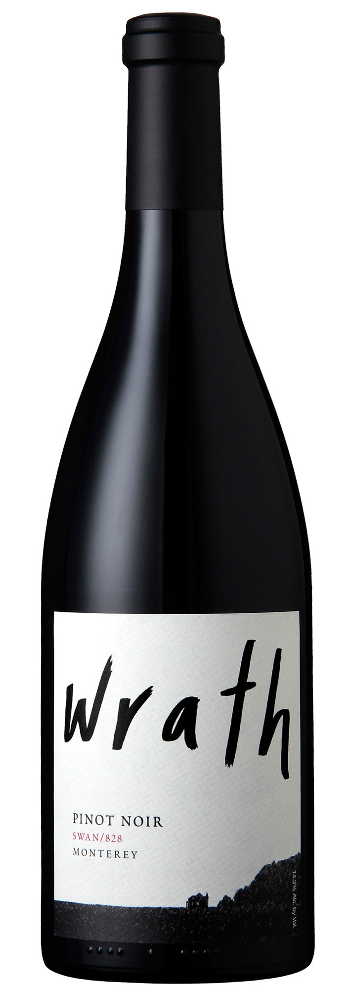 Wrath Swan 828 Pinot Noir 2021  Front Bottle Shot