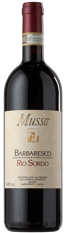 Musso Rio Sordo Barbaresco 2019  Front Bottle Shot