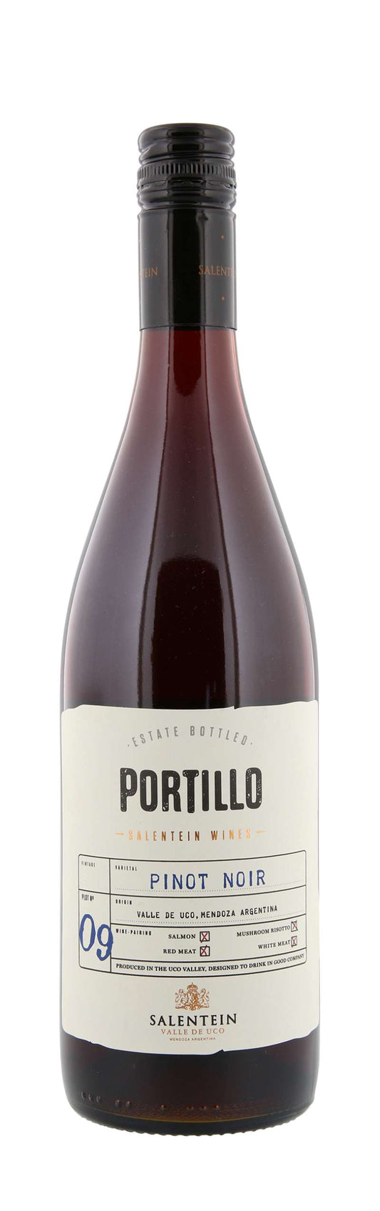 Portillo Pinot Noir 2020  Front Bottle Shot