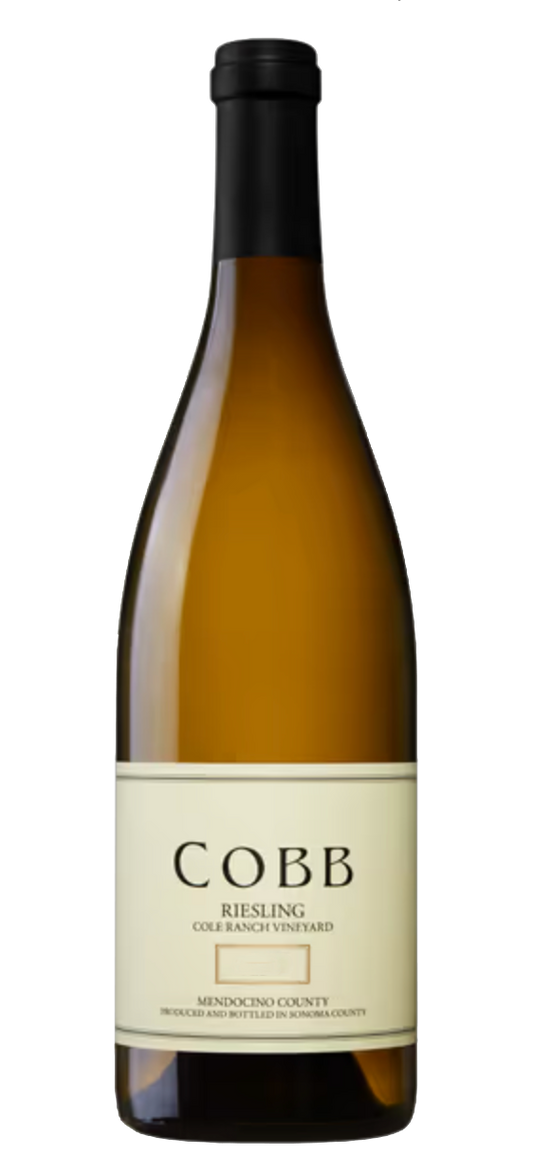 Cobb Wines Cole Ranch Vineyard Riesling 2021  Front Bottle Shot