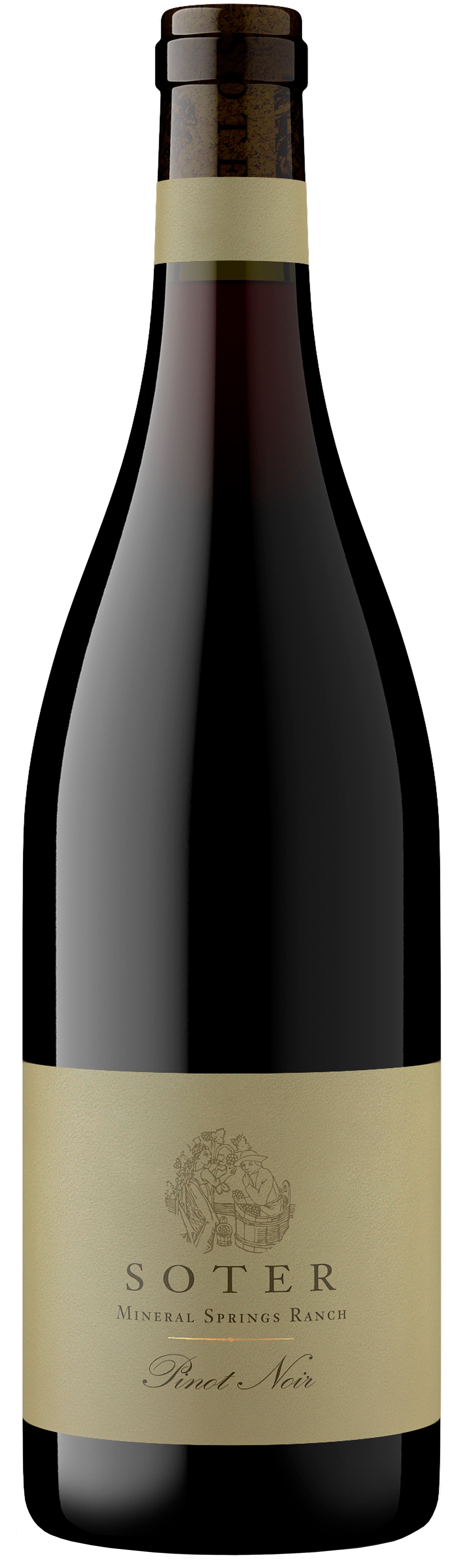 Soter Vineyards Mineral Springs Ranch Pinot Noir 2022  Front Bottle Shot