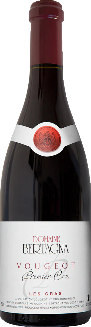 Domaine Bertagna Vougeot Les Cras Premier Cru Rouge 2020  Front Bottle Shot