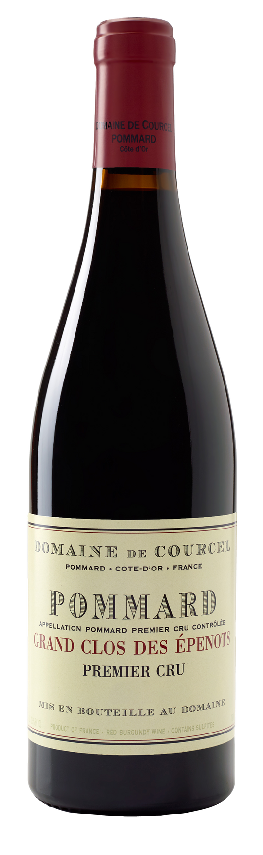 Domaine de Courcel Pommard Grand Clos des Epenots Premier Cru 2021  Front Bottle Shot