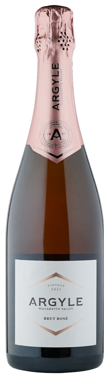 Argyle Vintage Brut Rose 2021  Front Bottle Shot
