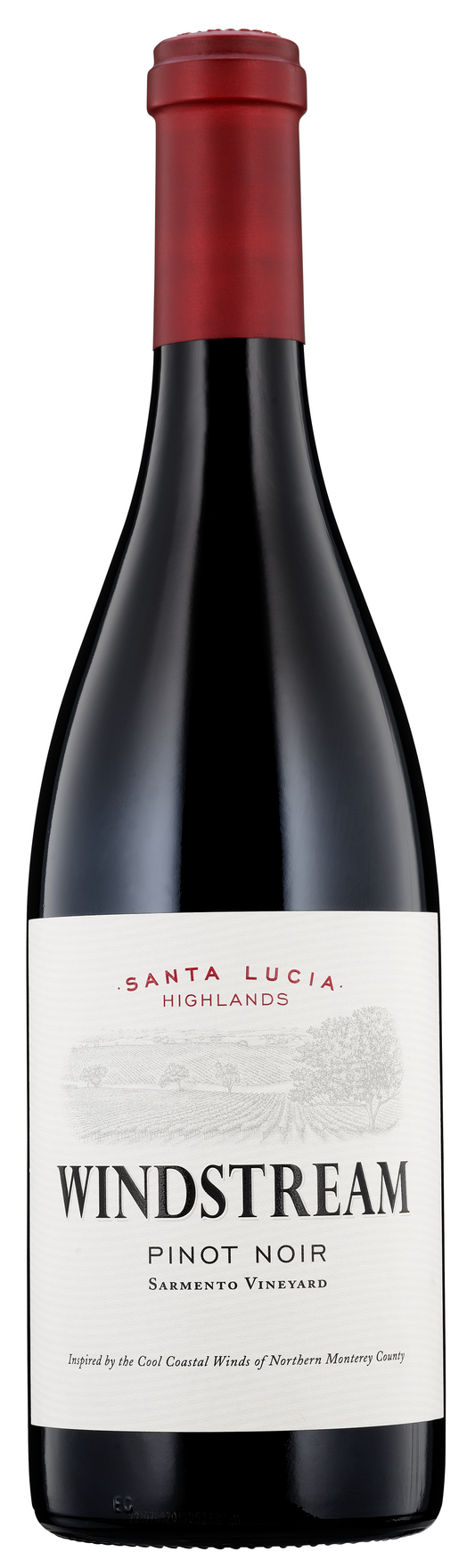 Windstream Pinot Noir 2022  Front Bottle Shot