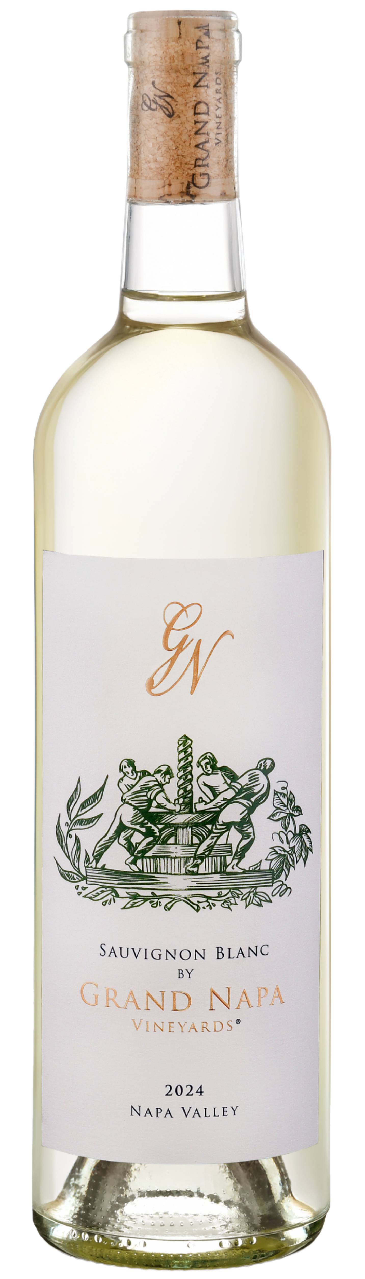 Grand Napa Vineyards Sauvignon Blanc 2024  Front Bottle Shot