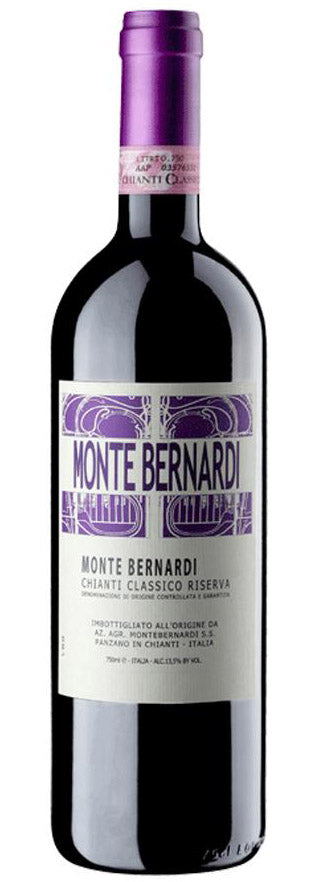 Monte Bernardi Chianti Classico Riserva 2021  Front Bottle Shot
