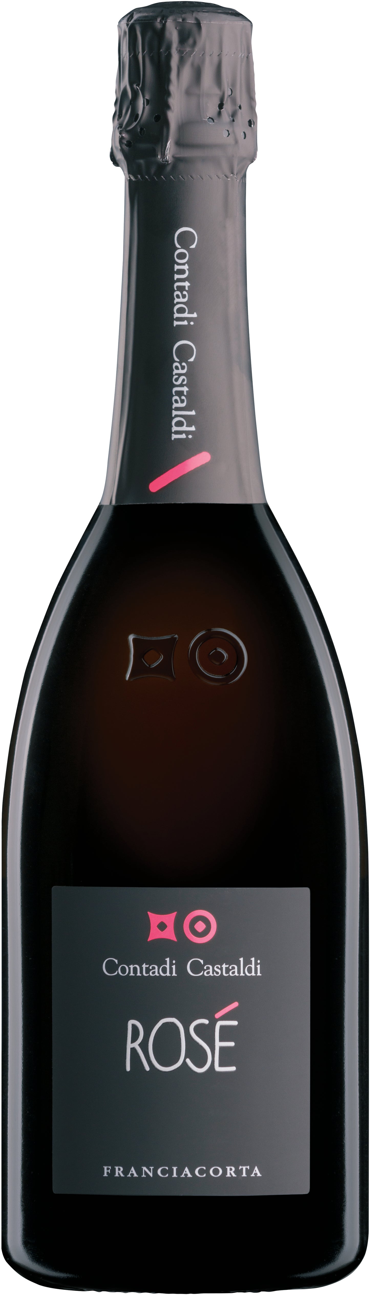 Contadi Castaldi Franciacorta Rose  Front Bottle Shot