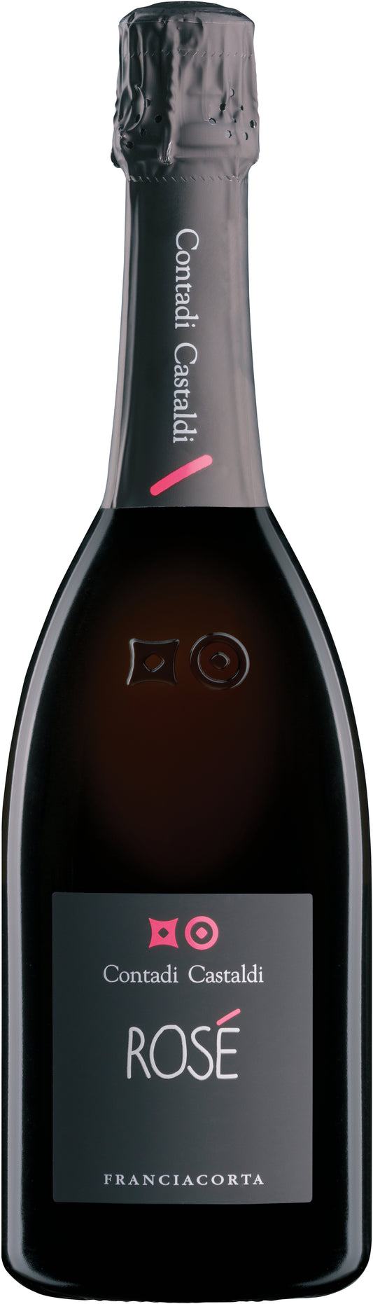 Contadi Castaldi Franciacorta Rose  Front Bottle Shot