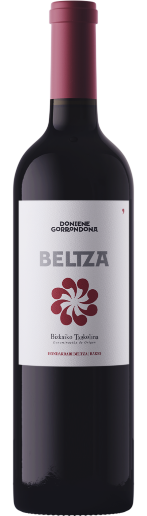 Doniene Gorrondona Beltza Bizkaiko Txakolina 2021  Front Bottle Shot