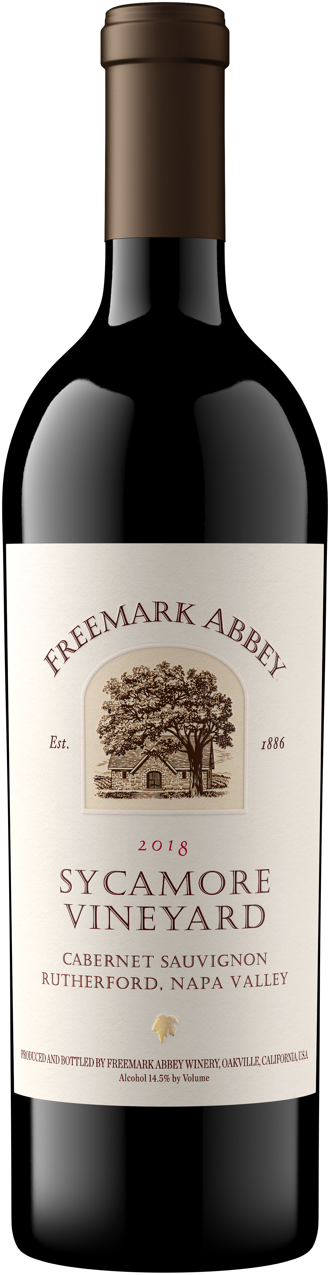 Freemark Abbey Sycamore Cabernet Sauvignon 2018  Front Bottle Shot