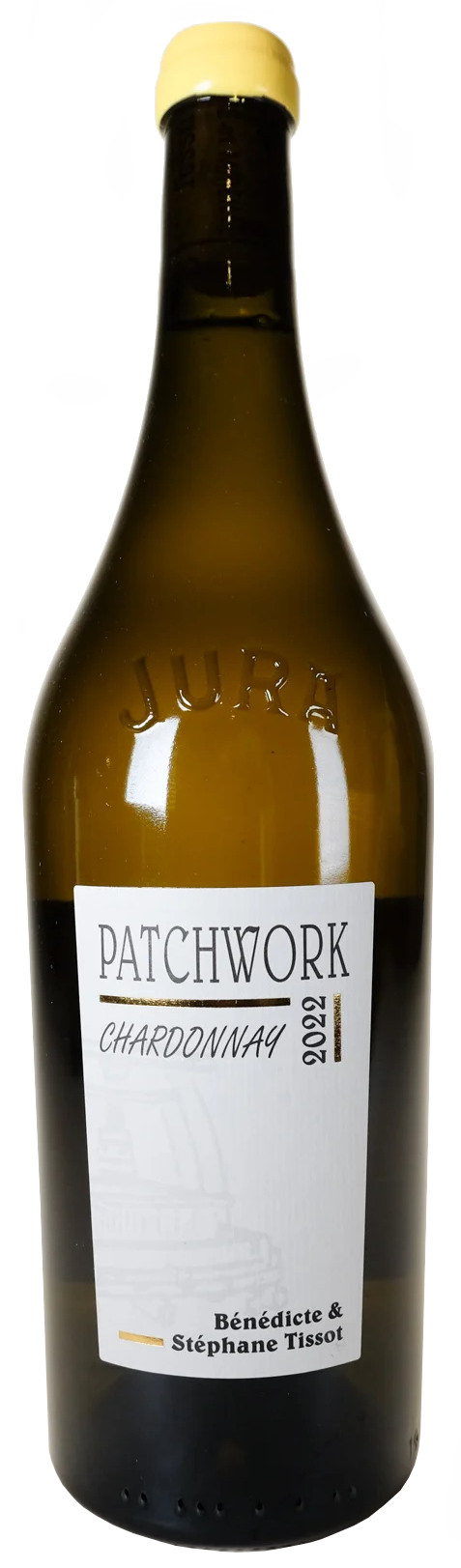 Benedicte et Stephane Tissot Arbois Patchwork Chardonnay 2022  Front Bottle Shot