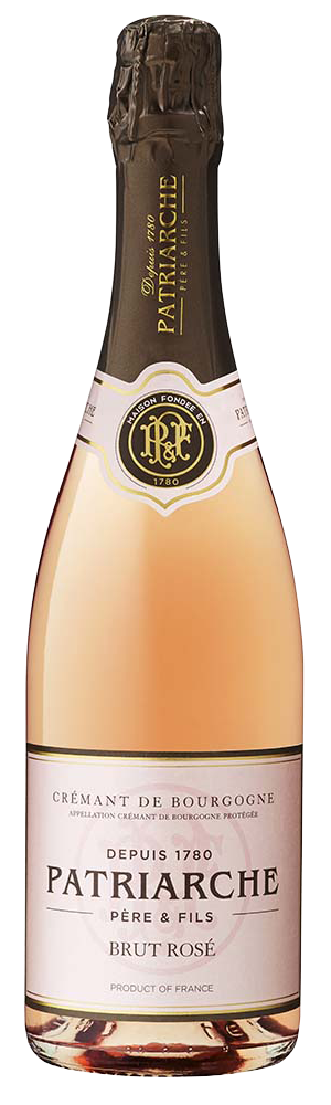 Patriarche Cremant de Bourgogne Brut Rose  Front Bottle Shot
