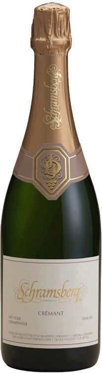 Schramsberg Cremant Demi-Sec 2020  Front Bottle Shot