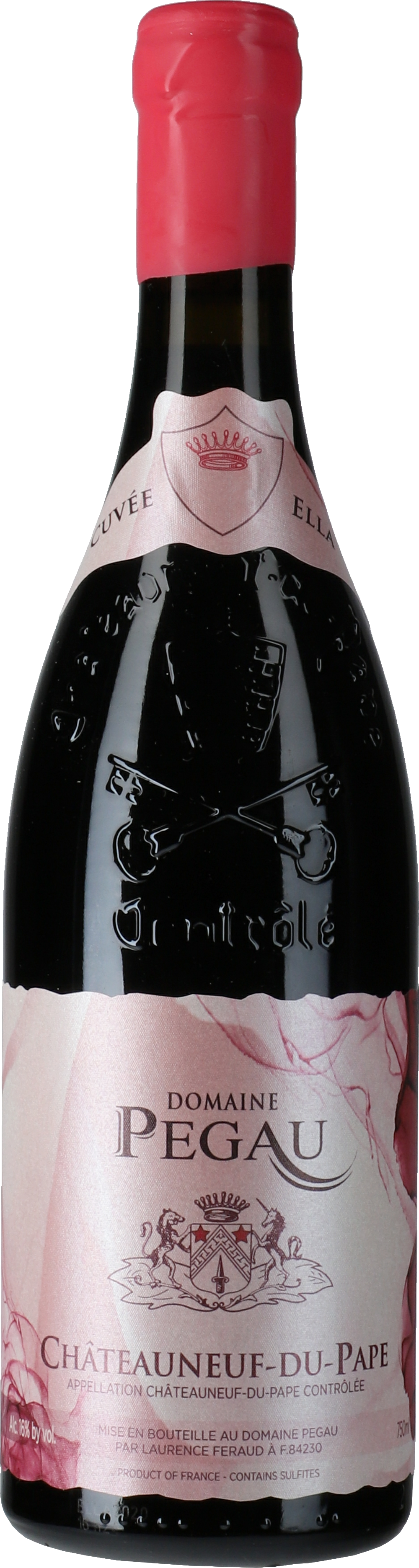 Domaine du Pegau Chateauneuf-du-Pape Cuvee Ella 2020  Front Bottle Shot