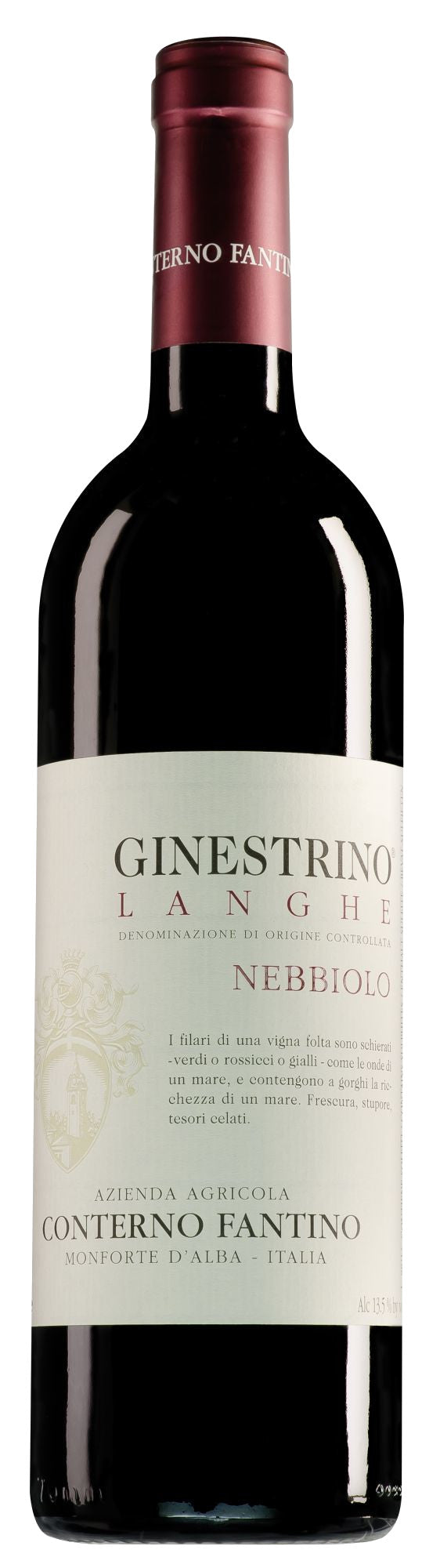 Conterno Fantino Ginestrino Langhe Nebbiolo 2022  Front Bottle Shot