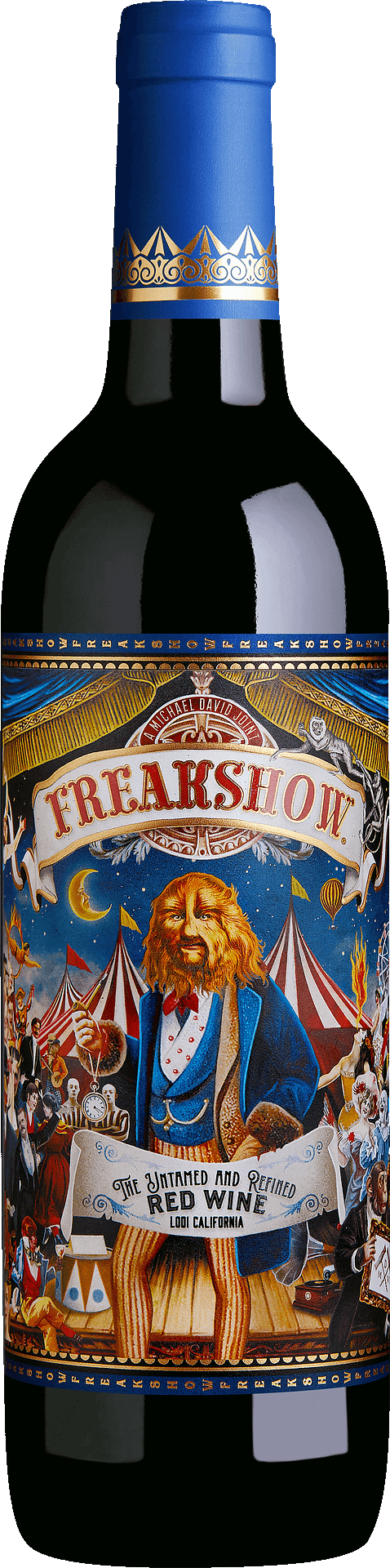 Michael David Winery Freakshow Red Blend 2022  Front Bottle Shot