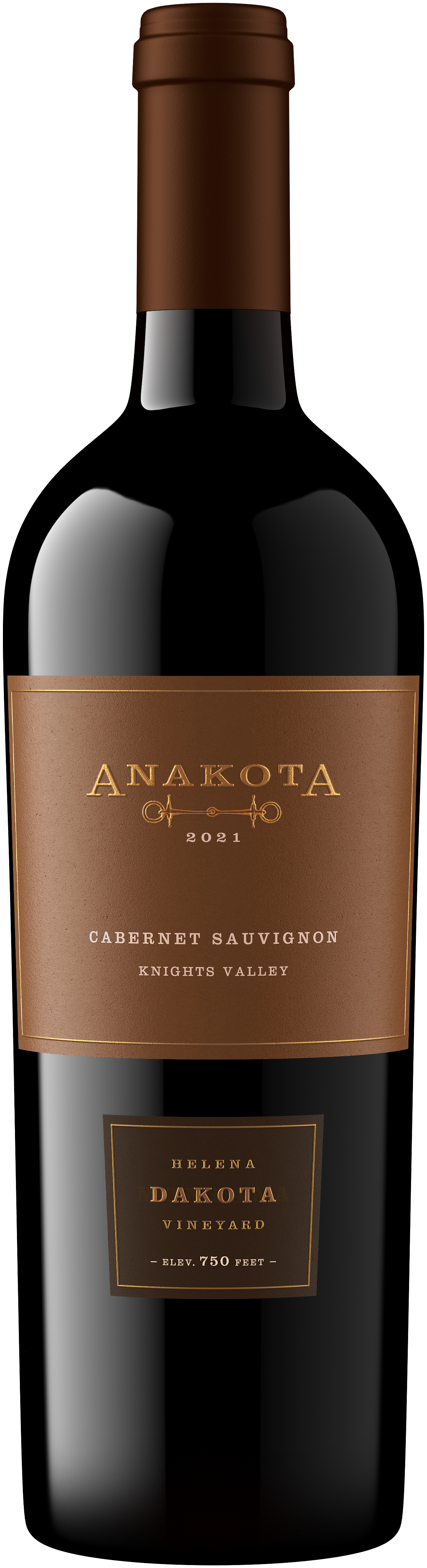 Anakota Helena Dakota Vineyard Cabernet Sauvignon 2021  Front Bottle Shot