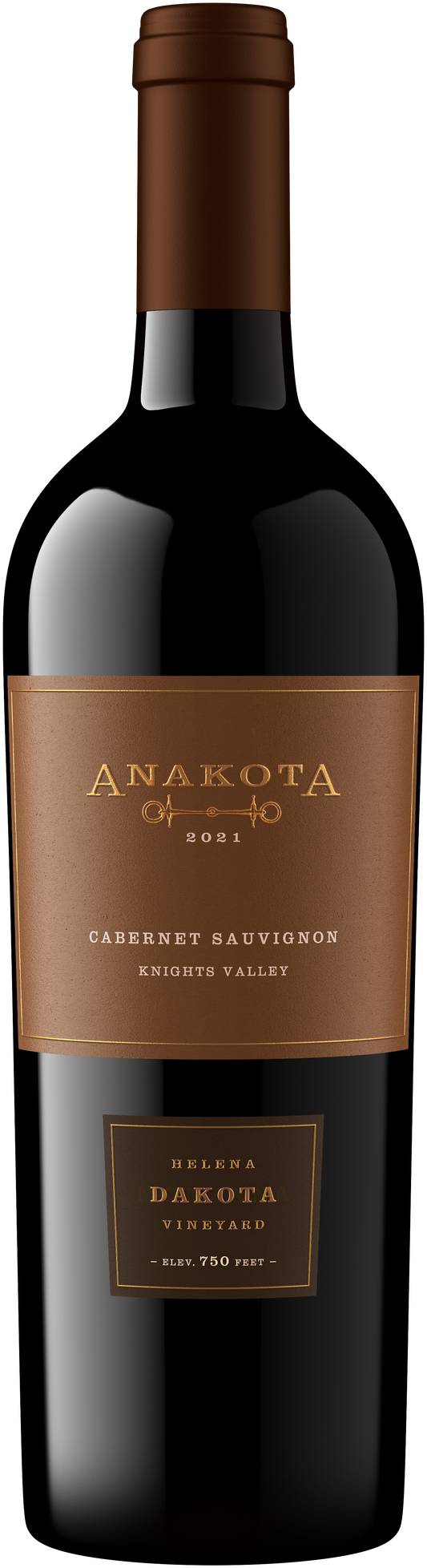 Anakota Helena Dakota Vineyard Cabernet Sauvignon 2021  Front Bottle Shot