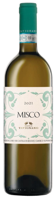 Tenuta di Tavignano Misco Verdicchio dei Castelli de Jesi Classico Superiore 2021  Front Bottle Shot