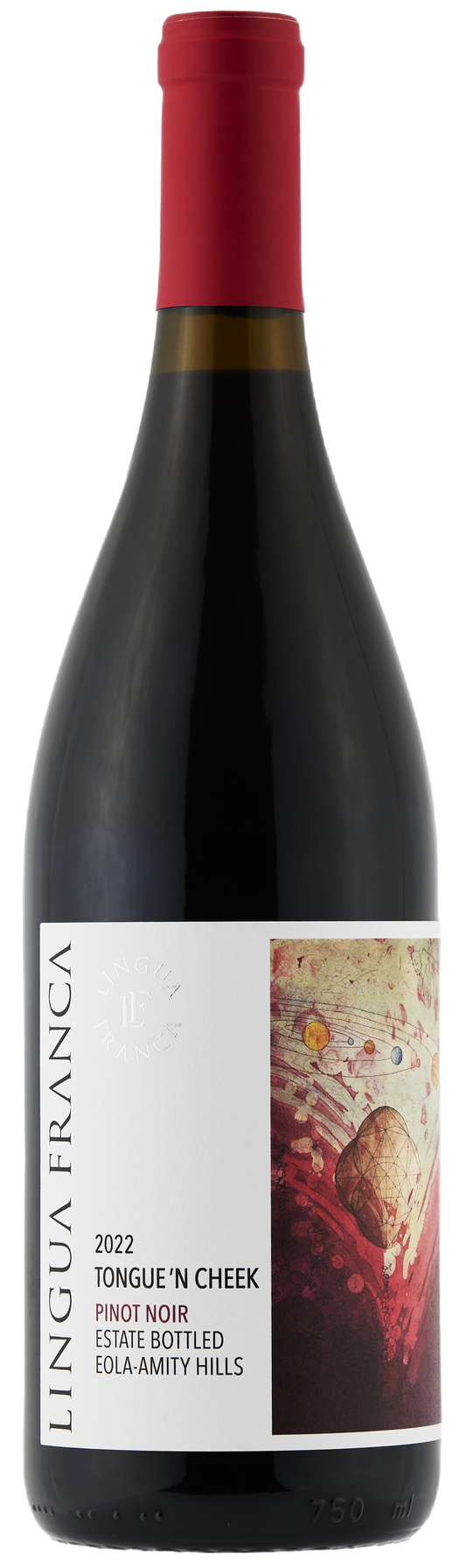 Lingua Franca Tongue 'N Cheek Pinot Noir 2022  Front Bottle Shot