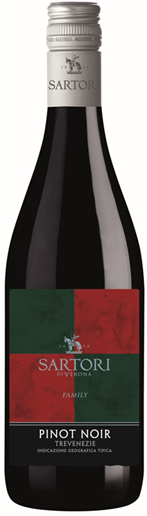 Sartori Pinot Noir 2022  Front Bottle Shot