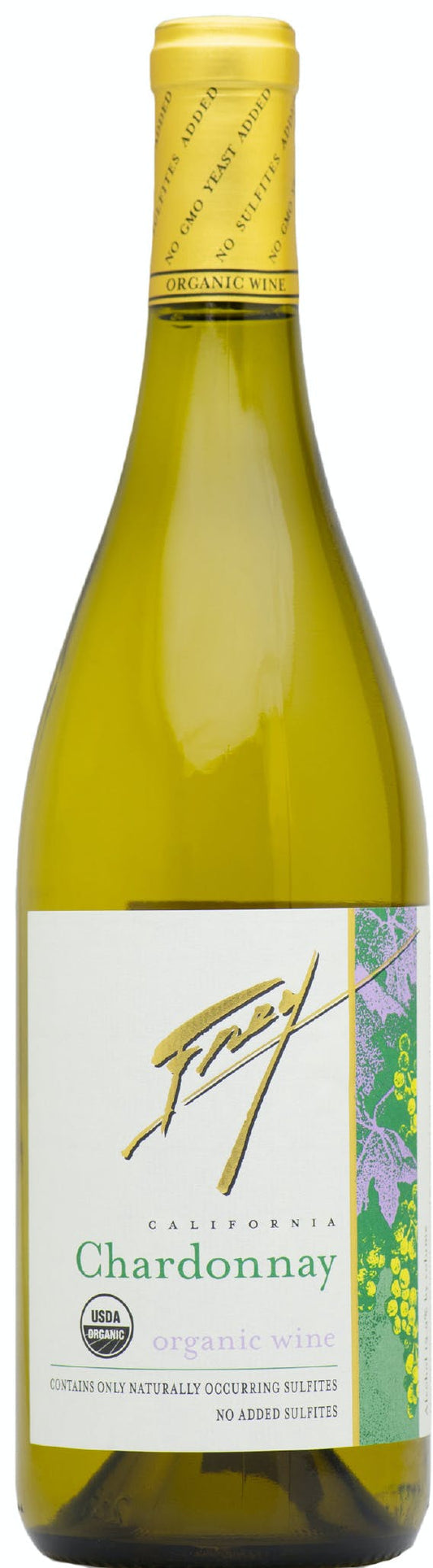 Frey Organic Chardonnay 2022  Front Bottle Shot