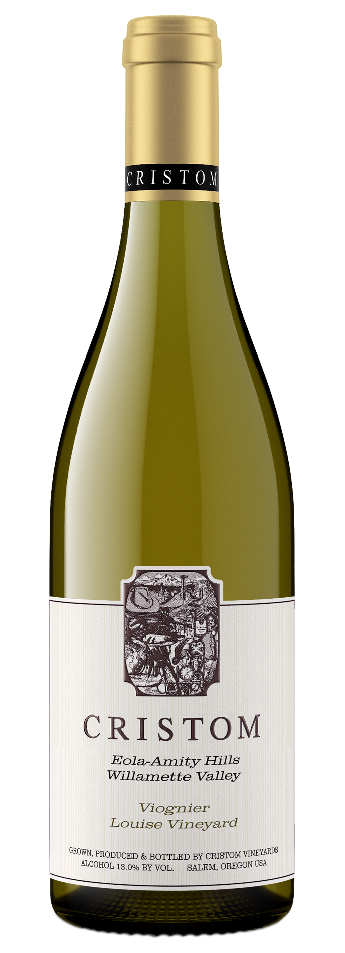 Cristom Louise Vineyard Viognier 2023  Front Bottle Shot