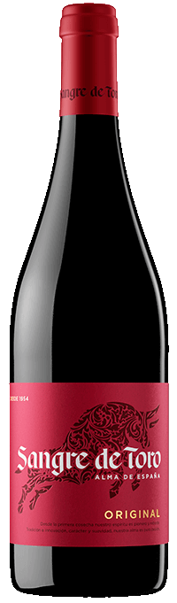 Torres Sangre de Toro Original Red Blend 2021  Front Bottle Shot