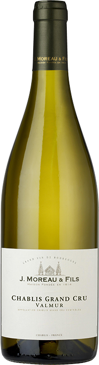 J. Moreau & Fils Chablis Valmur Grand Cru 2019  Front Bottle Shot