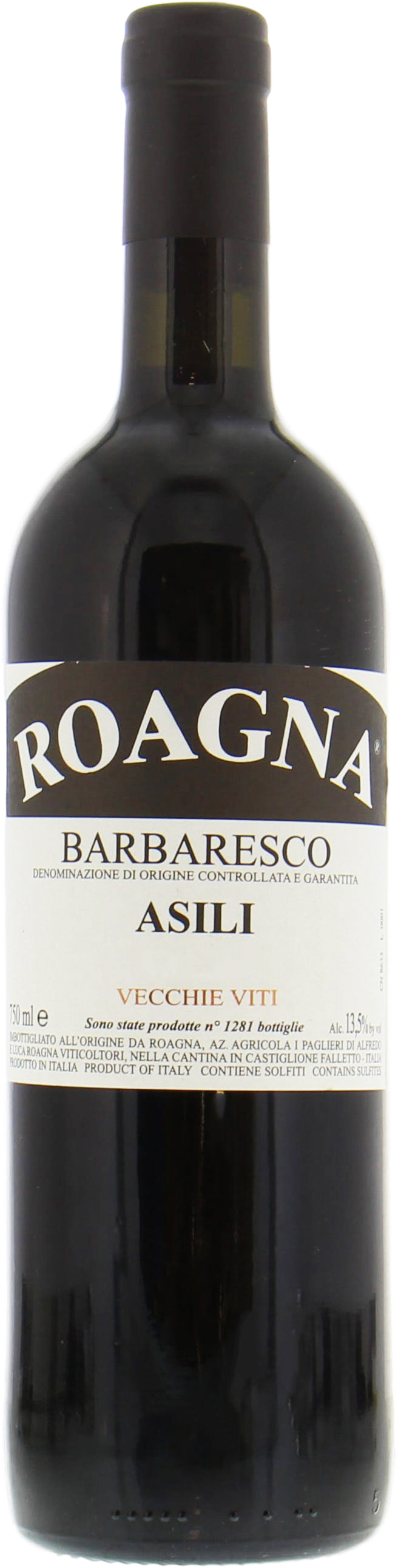 Roagna Barbaresco Asili Vecchie Viti 2019  Front Bottle Shot