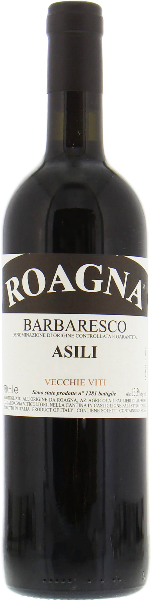 Roagna Barbaresco Asili Vecchie Viti 2019  Front Bottle Shot