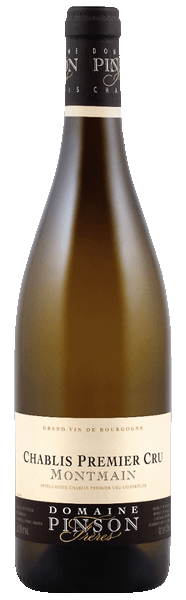 Domaine Pinson Freres Chablis Montmain Premier Cru 2022  Front Bottle Shot