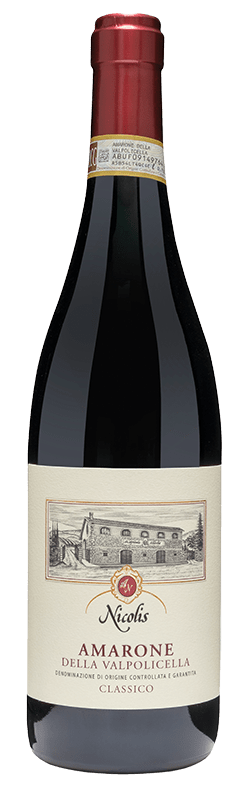 Nicolis Amarone della Valpolicella Classico 2019  Front Bottle Shot