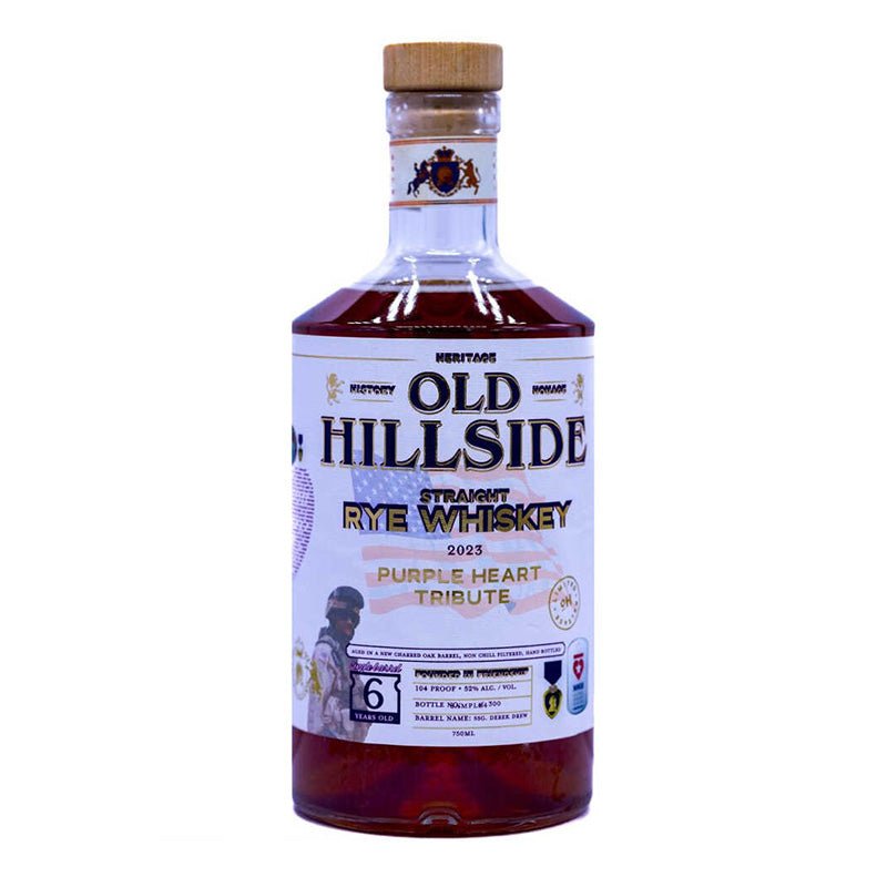 Old Hillside 6 Years Purple Heart Tribute Rye Whiskey 750ml