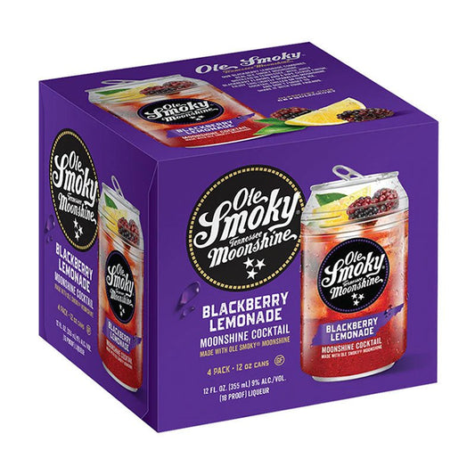 Ole Smoky Blackberry Lemonade Moonshine Cocktail 4/12oz