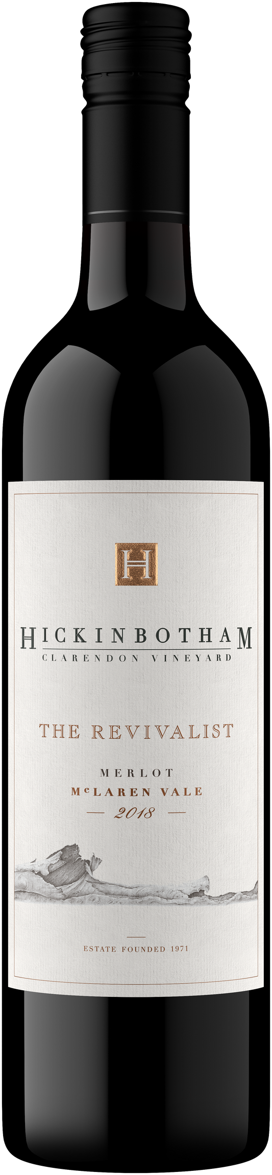 Hickinbotham The Revivalist Merlot 2018  Front Bottle Shot