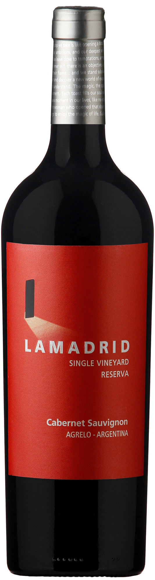 Lamadrid Single Vineyard Cabernet Sauvignon Reserva 2017 Front Bottle Shot