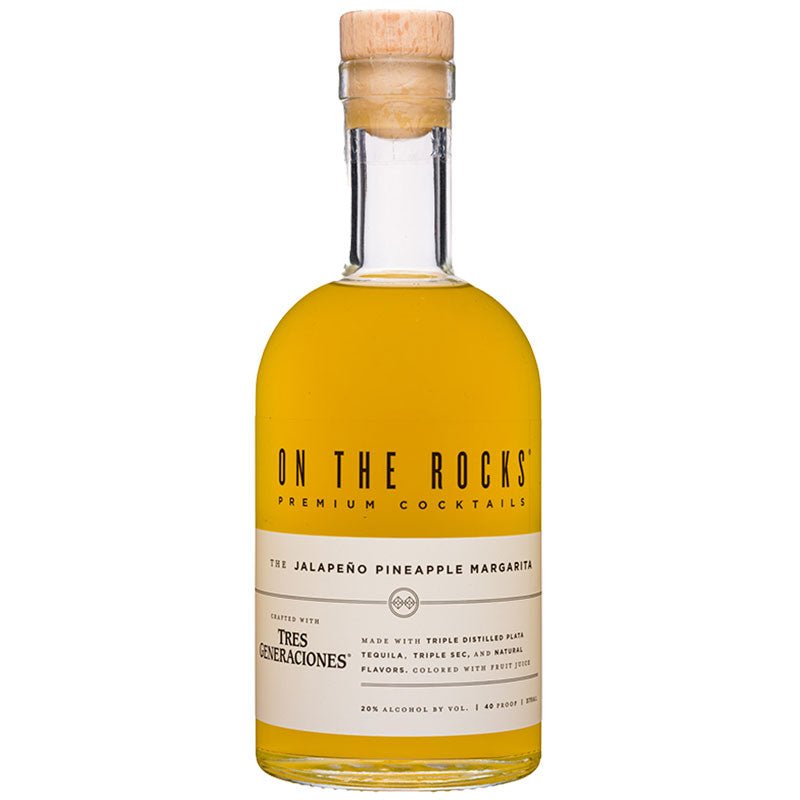 On The Rocks Jalapeno Pineapple Margarita Tres Generaciones Premium Cocktail 375ml