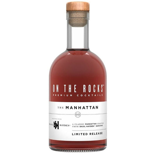 On The Rocks Manhattan Basil Hayden Premium Cocktail 375ml