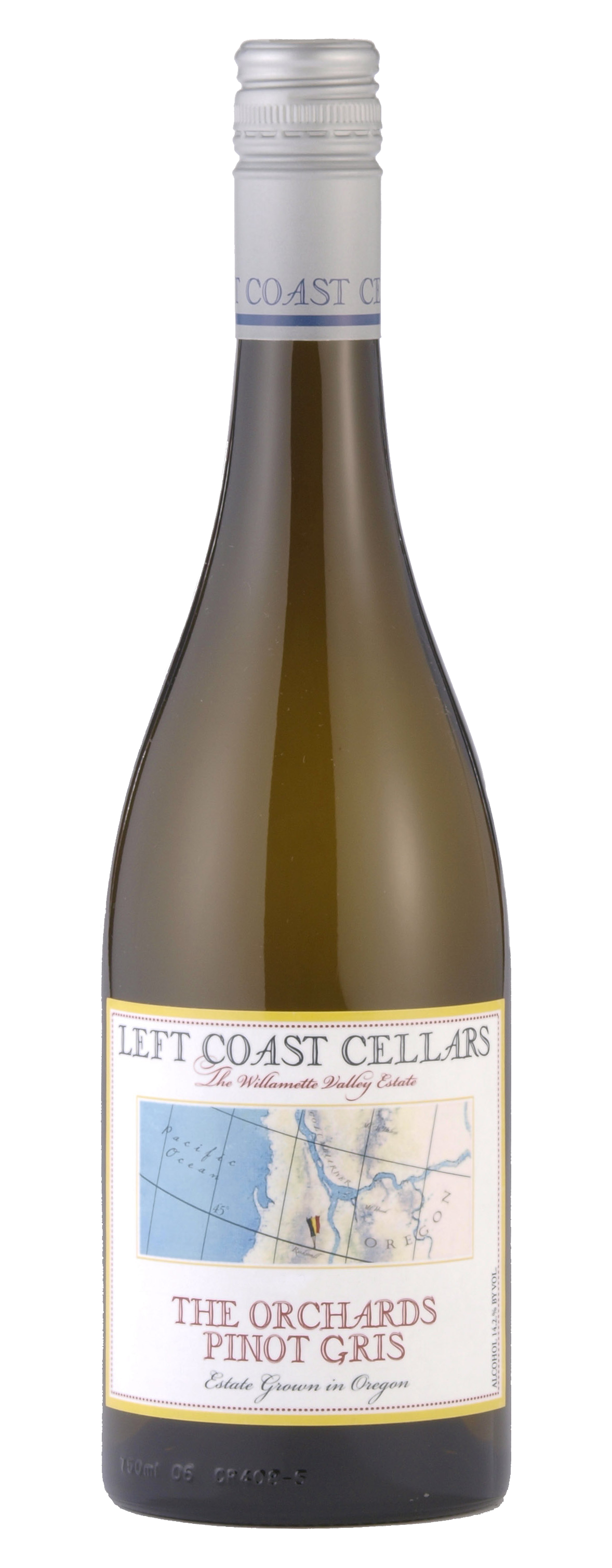 Left Coast Cellars The Orchards Pinot Gris 2023  Front Bottle Shot