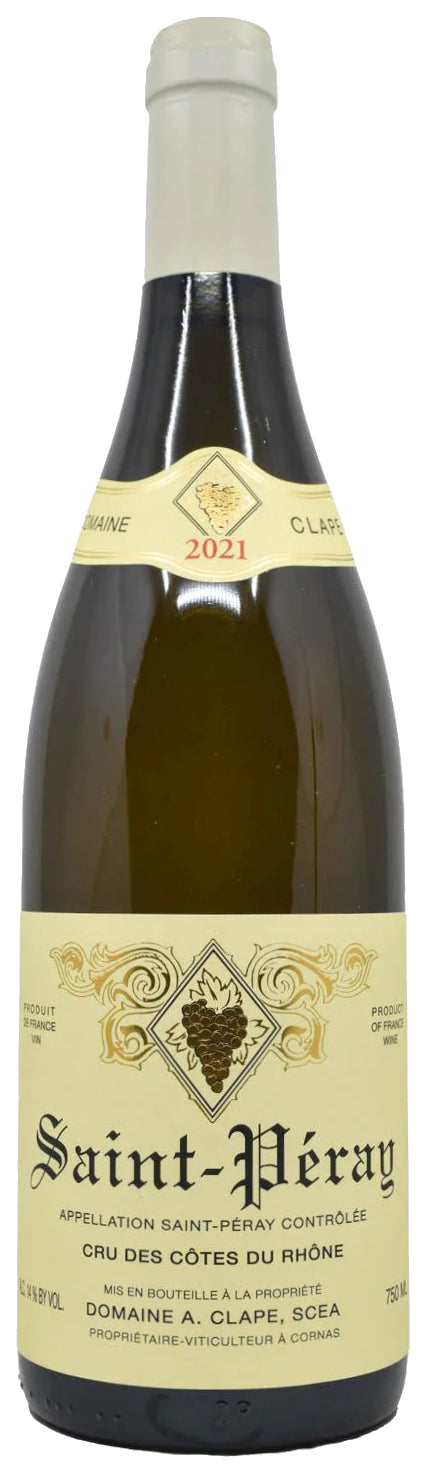 Auguste Clape Saint Peray Blanc 2021  Front Bottle Shot