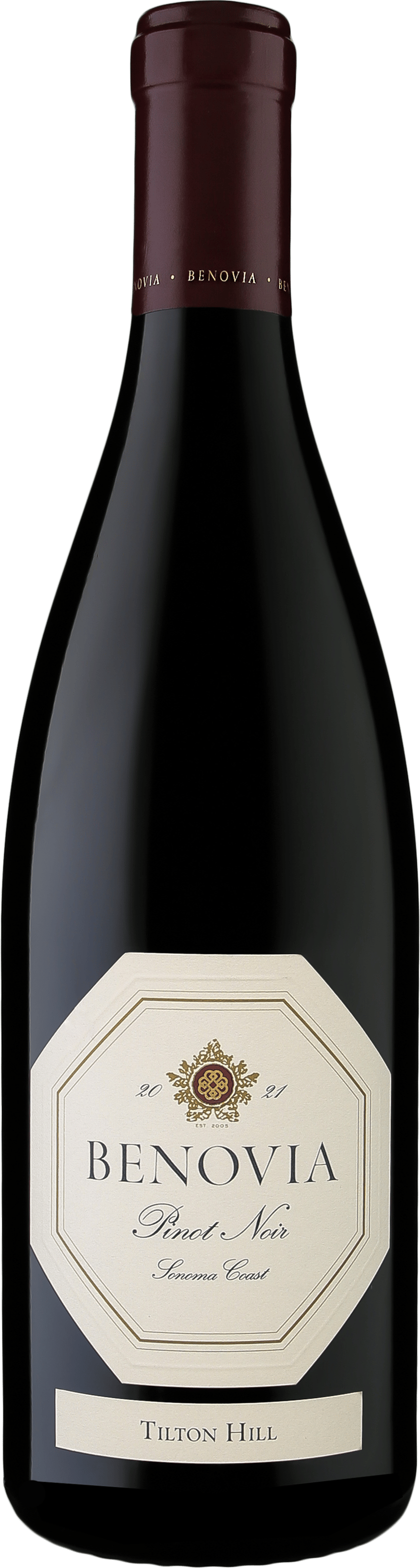 Benovia Tilton Hill Pinot Noir 2021  Front Bottle Shot