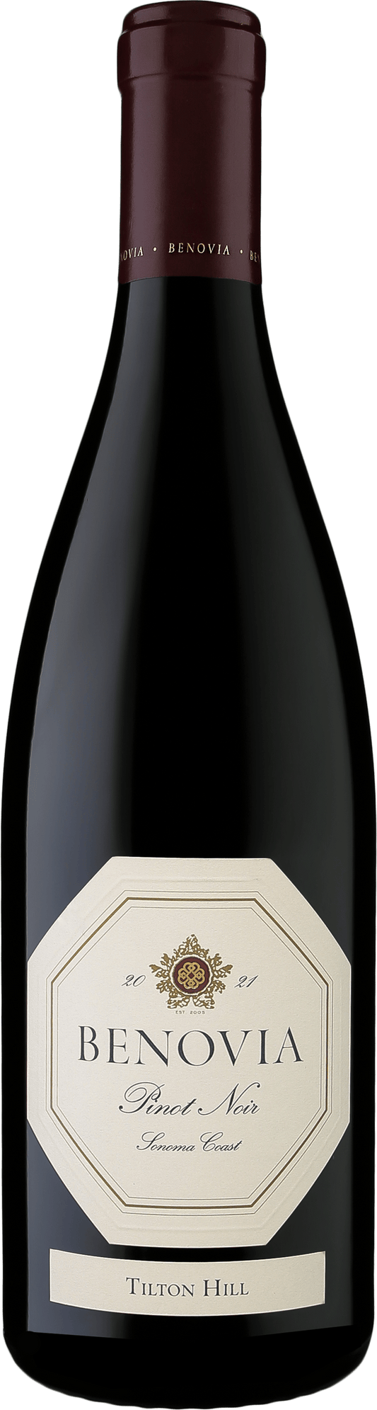 Benovia Tilton Hill Pinot Noir 2021  Front Bottle Shot