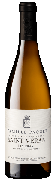 Famille Paquet Saint-Veran Les Cras 2020  Front Bottle Shot