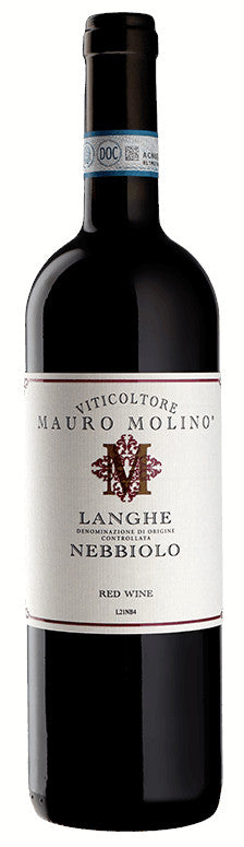 Mauro Molino Langhe Nebbiolo 2023  Front Bottle Shot