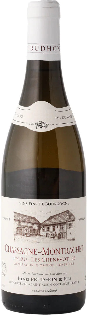 Domaine Henri Prudhon Chassagne-Montrachet Les Chenevottes Premier Cru 2022  Front Bottle Shot