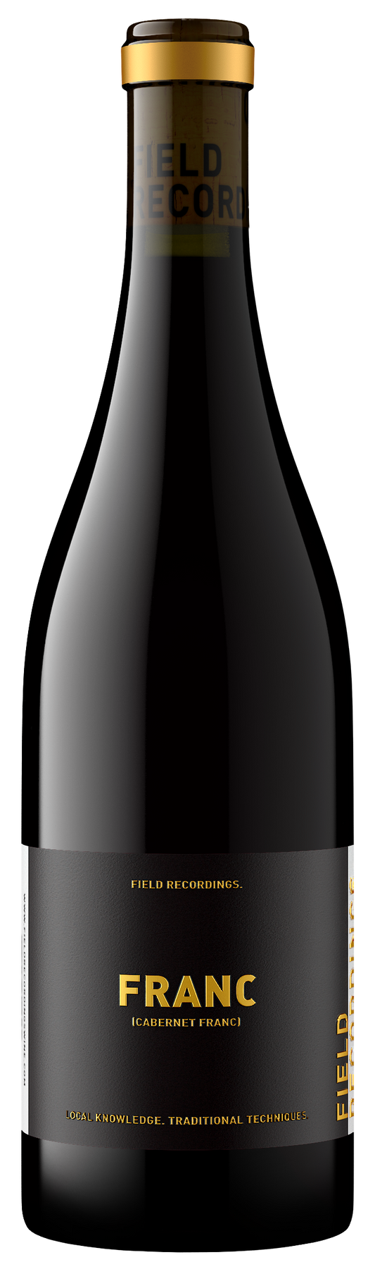 Field Recordings Cabernet Franc 2023  Front Bottle Shot