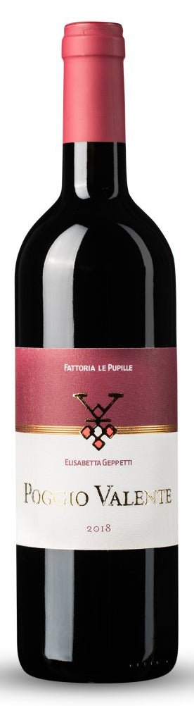 Fattoria Le Pupille Poggio Valente 2018  Front Bottle Shot