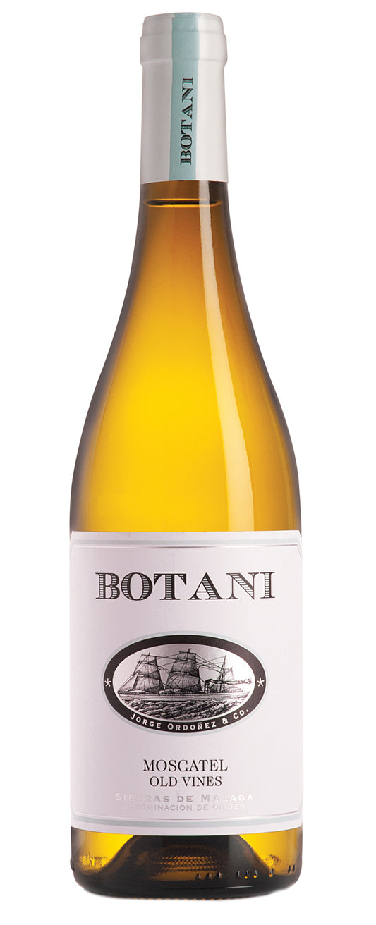 Bodegas Jorge Ordonez Malaga Botani Old Vines Moscatel 2022  Front Bottle Shot